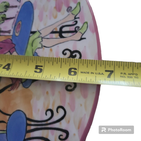 Certified Internatio Jennifer Brinley Café Girl Cheese Plate Knife Pepper Shaker - Picture 8 of 8